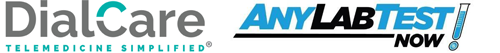The Official DialCare Logo and AnyLabTestNow Logo